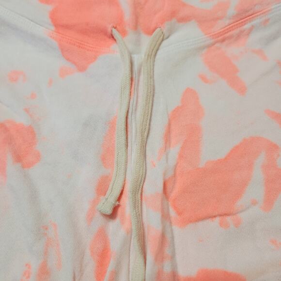 SUNDRY Shorts Womens Tie Dye Pink Lounge Drawstring Neoncore USA NEW - Picture 4 of 6